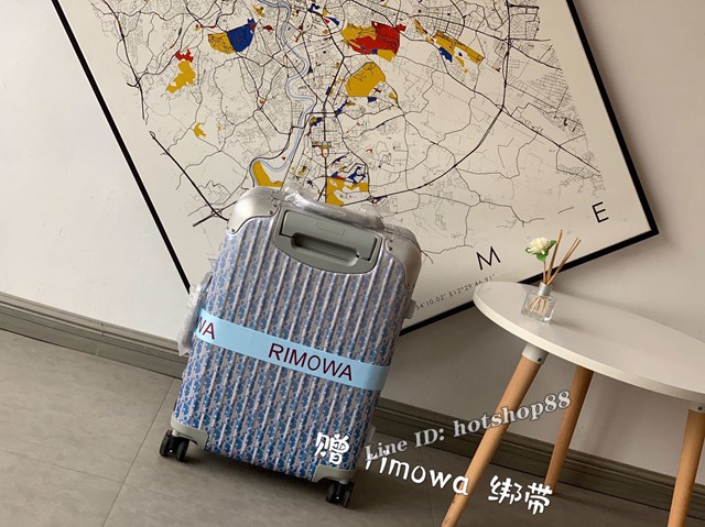 Dior x Rimowa驚豔聯名系列行李箱 RIMOWA限量版行李箱 日默瓦四輪拉杆箱 gdx1226